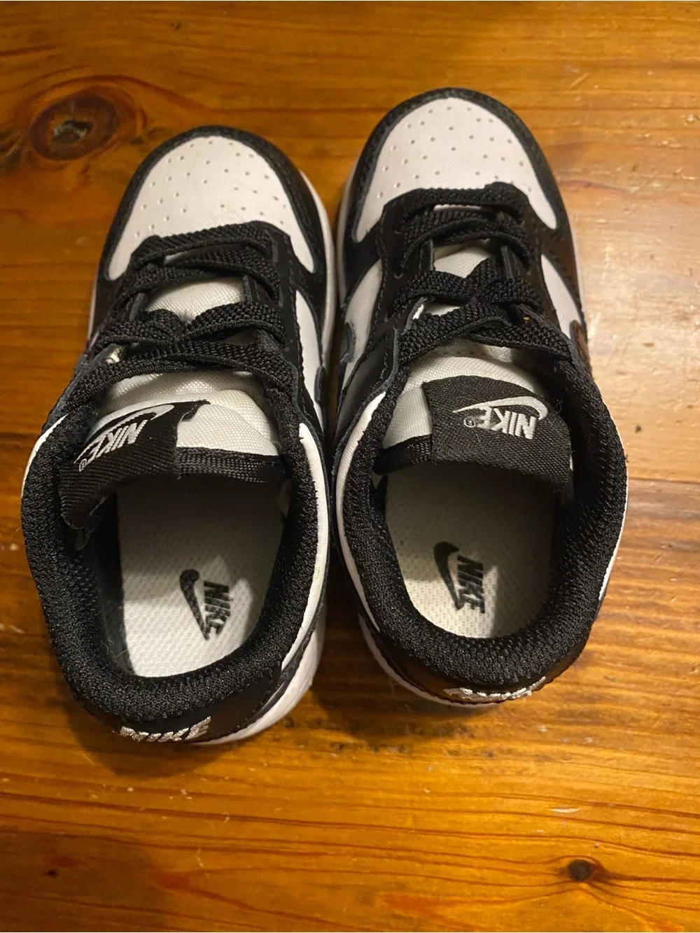 Nike Toddler Black and White Low-Top Sneakers